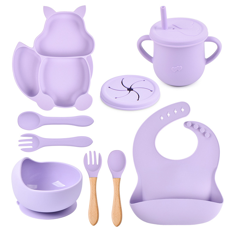 Baby Silicone Feeding Set - Minimal & Comfort-First Design