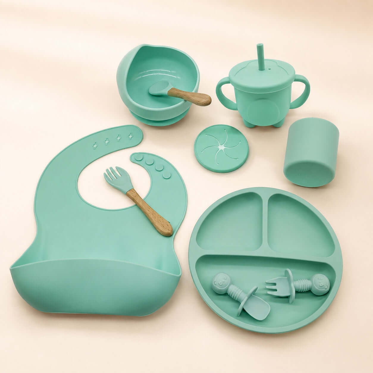 Baby Feeding Essentials Silicone Tableware set Honest Touch