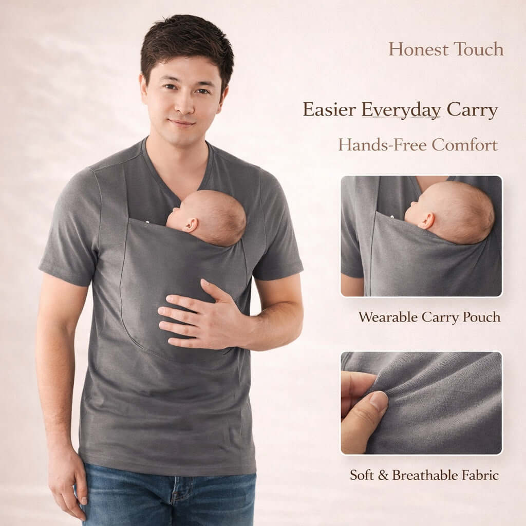 Baby Carrier T-Shirt CuddlePouch Honest Touch™