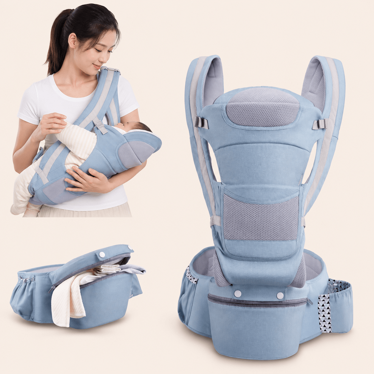 Baby Hip Seat Carrier Ergonomic Honest Touch™