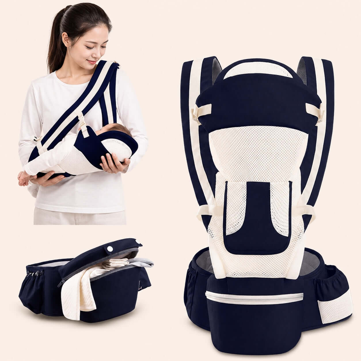 Baby Hip Seat Carrier Ergonomic Honest Touch™