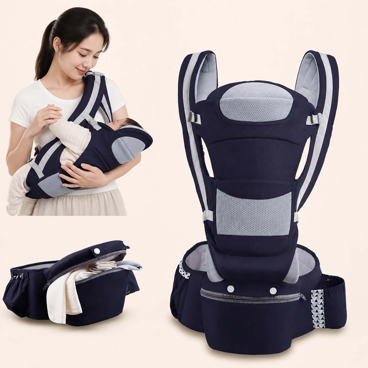 Baby Hip Seat Carrier Ergonomic Honest Touch™