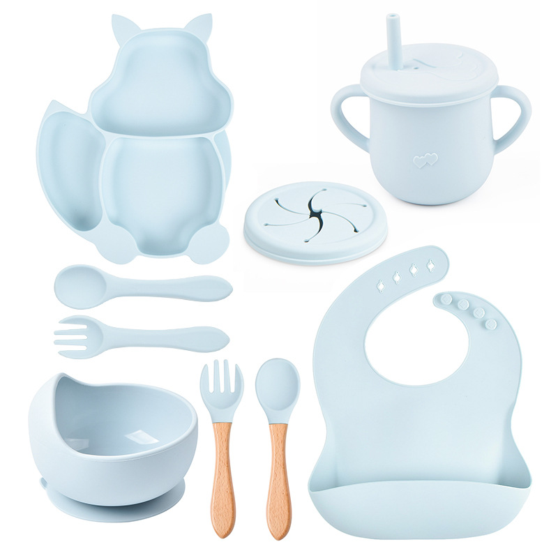Baby Silicone Feeding Set - Minimal & Comfort-First Design