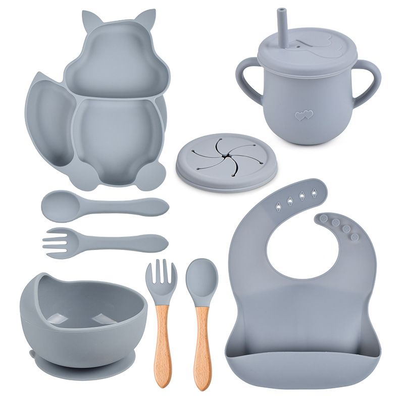 Baby Silicone Feeding Set - Minimal & Comfort-First Design