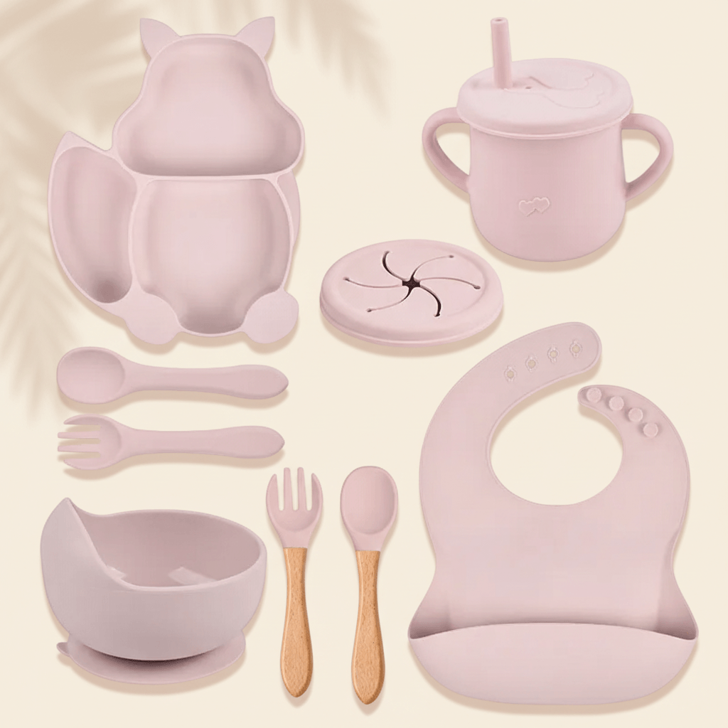 Baby Silicone Feeding Set - Minimal & Comfort-First Design