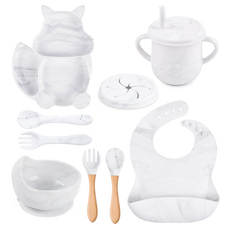 Baby Silicone Feeding Set - Minimal & Comfort-First Design