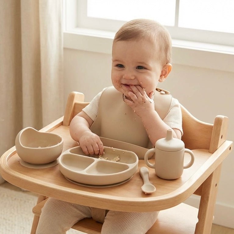 Silicone Tableware for Babies - 10 - Piece Set - Honest Touch